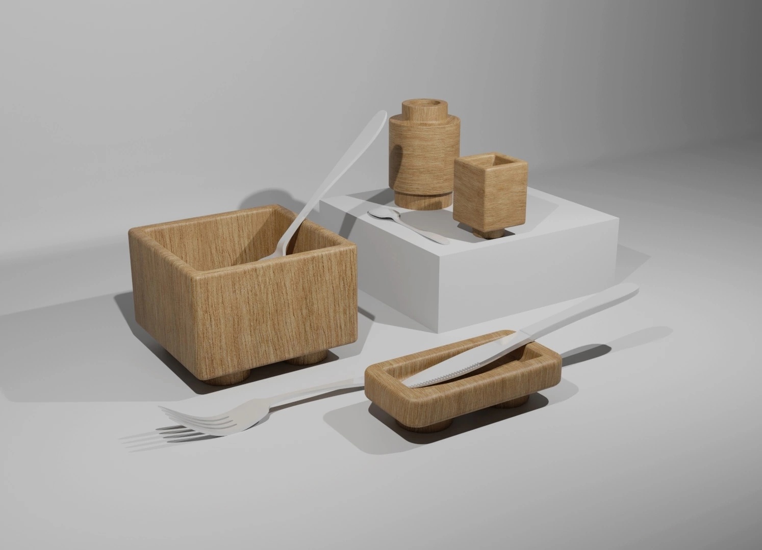 Кировчанка создала необычный набор посуды из дерева